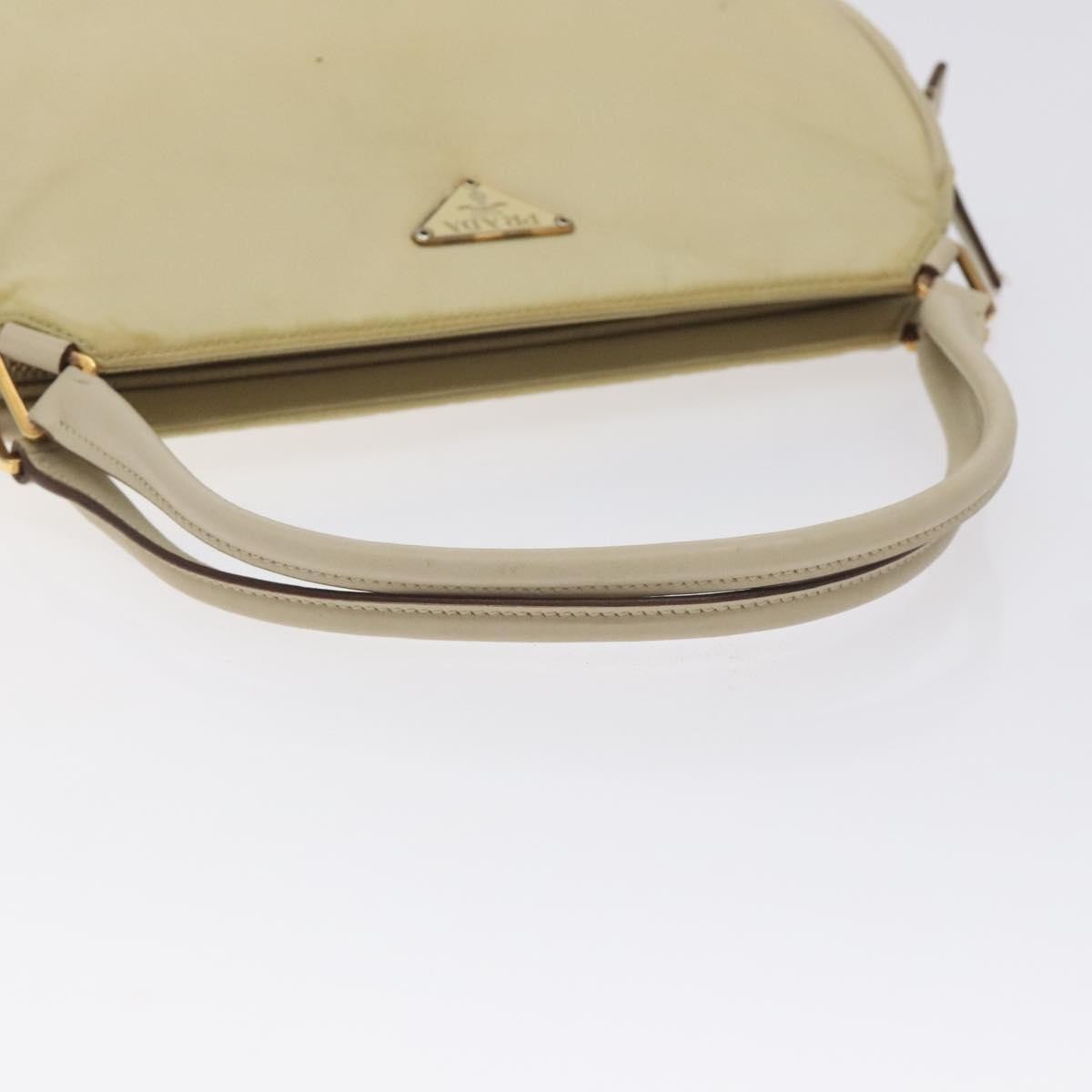 Prada Vintage Zip Handbag Tessuto, BEIGE, NYLON, Handbag