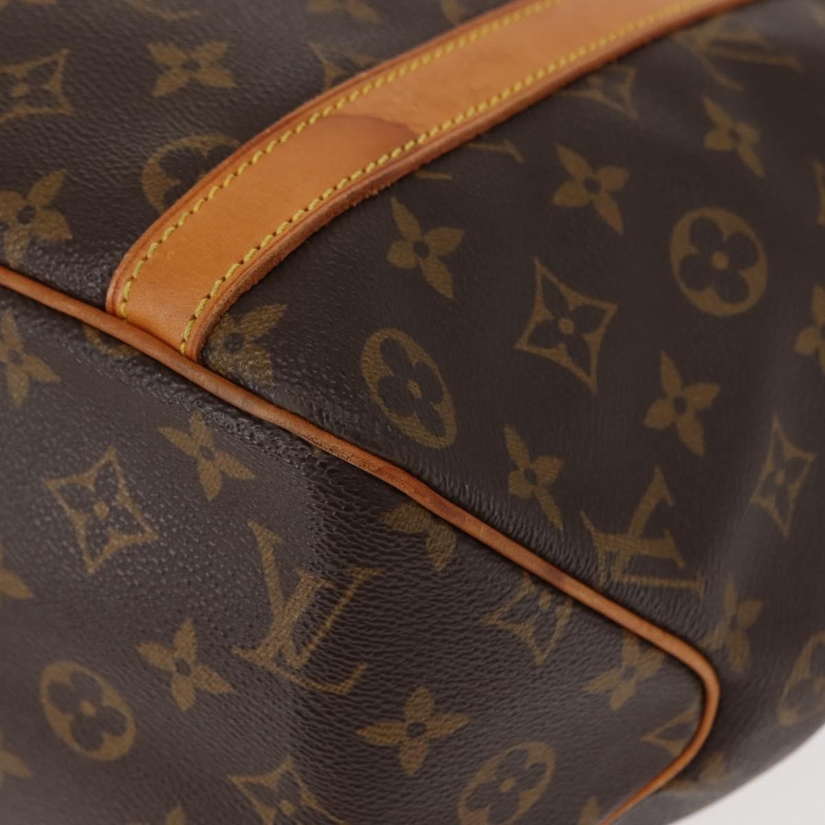 Louis Vuitton Shopping Sac Handbag Monogram Canvas, BROWN, CANVAS, Tote bag