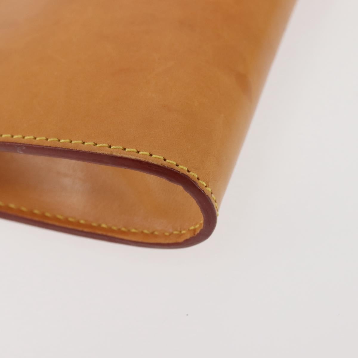 Louis Vuitton Bucket Pouch Leather, BEIGE, LEATHER, Clutche & pouche