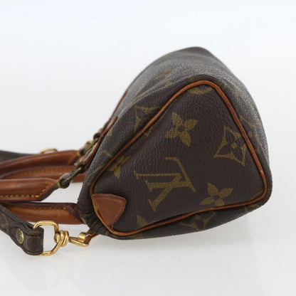 Louis Vuitton Speedy Mini HL Handbag Monogram Canvas, BROWN, CANVAS, Handbag