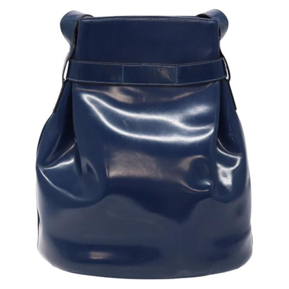 Salvatore Ferragamo Vintage Gancini Bucket Bag Patent leather, BLUE, PATENT_LEATHER, Shoulder bag