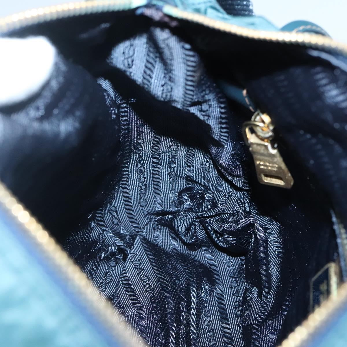 Prada Buckle Messenger Bag Tessuto, GREEN, NYLON, Shoulder bag