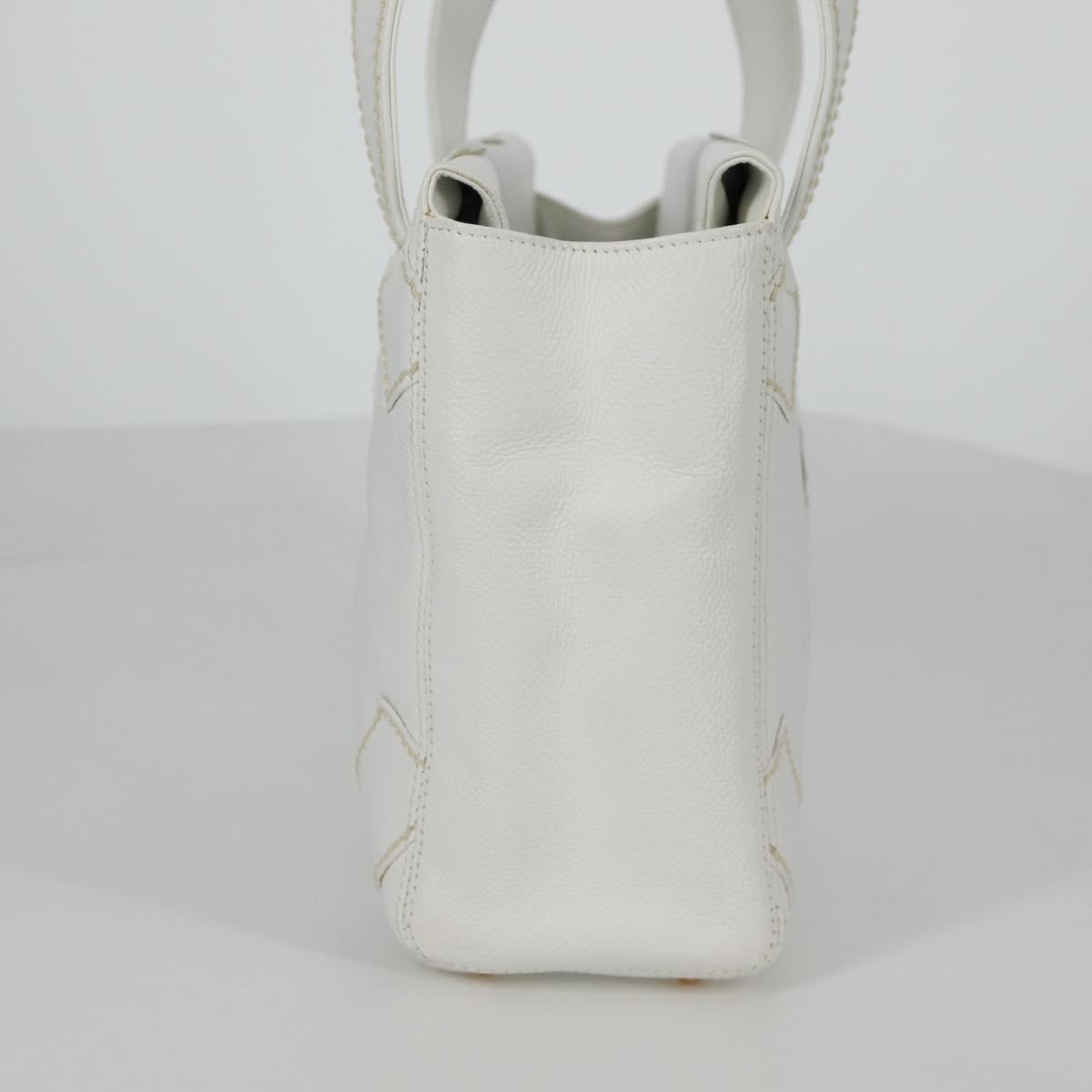 Chanel CC Stitch Tote Caviar, WHITE, LEATHER, Handbag