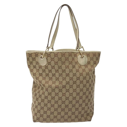 Gucci GG Canvas Bag Canvas, BEIGE, CANVAS, Tote bag