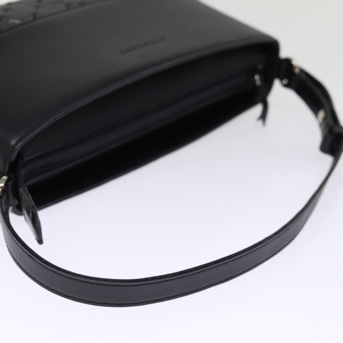 Burberry Vintage Shoulder Bag Leather, BLACK, LEATHER, Shoulder bag