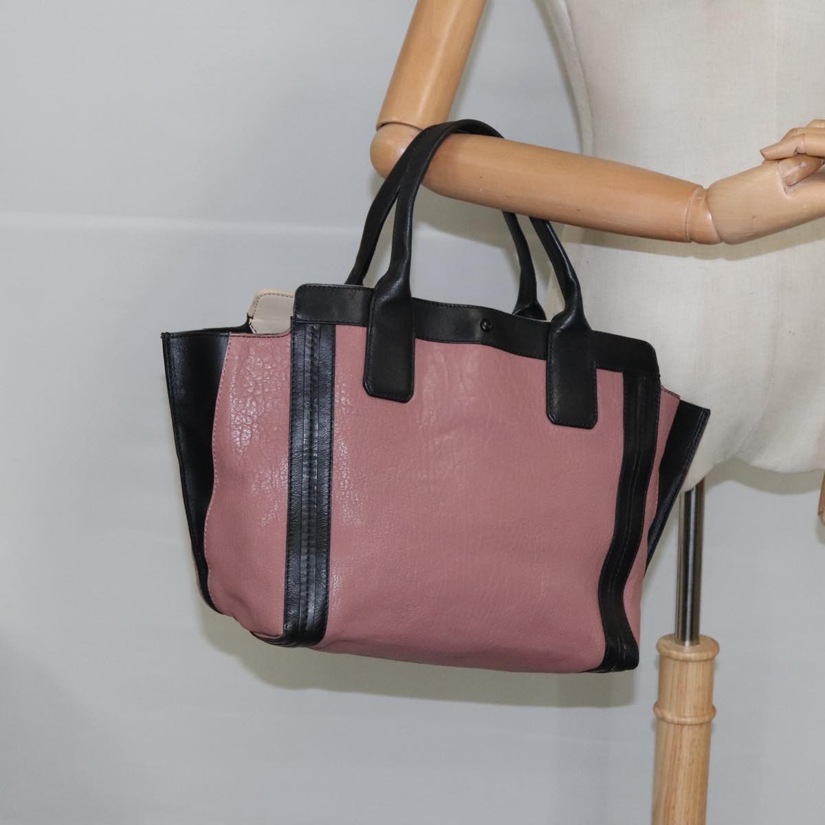 Chloe Alison East West Tote Leather, PINK, LEATHER, Tote bag