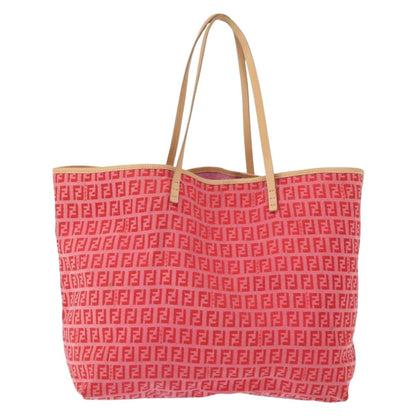 Fendi Roll Tote Zucchino Canvas, RED, CANVAS, Tote bag