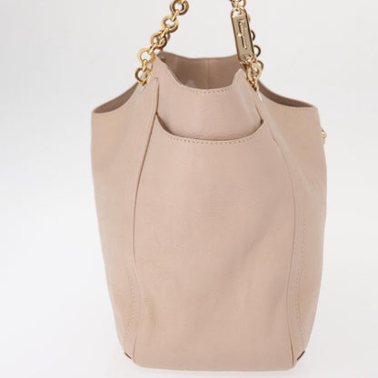 Salvatore Ferragamo Betulla Chain Tote Leather, PINK, LEATHER, Tote bag