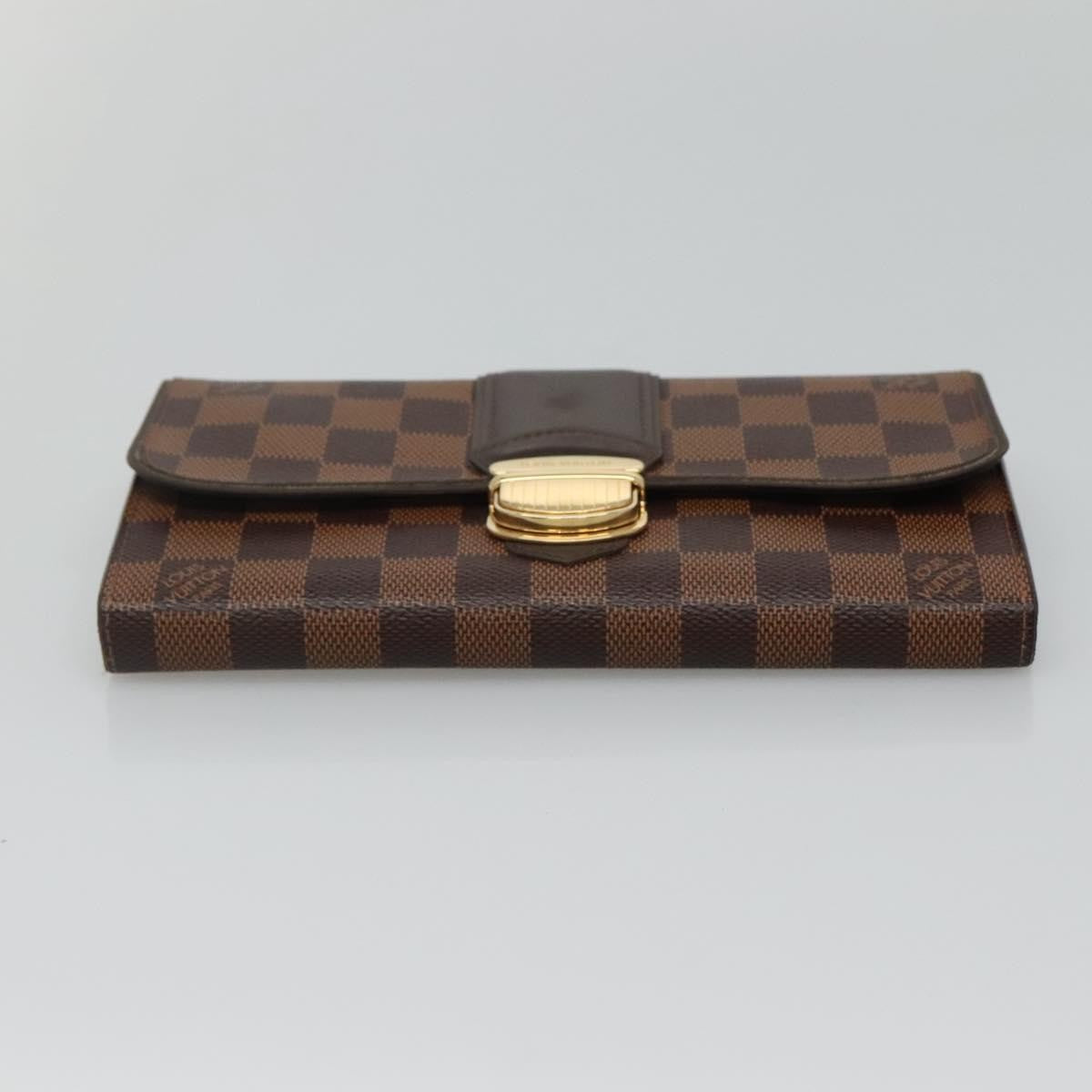 Louis Vuitton Sistina Wallet Damier, BROWN, CANVAS, Wallets