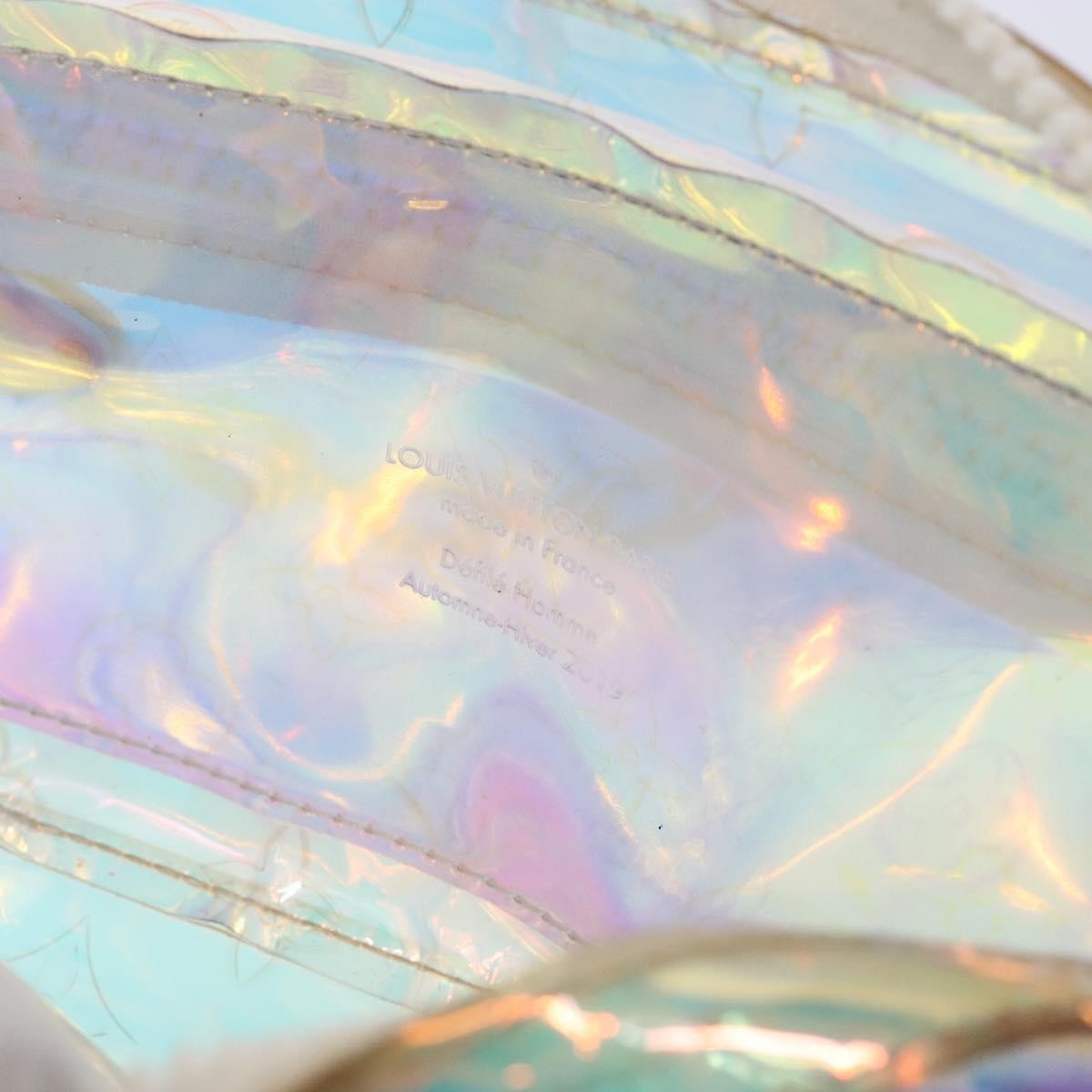 Louis Vuitton Pochette Volga Limited Edition Monogram Prism PVC, SILVER, PVC, Clutche & pouche