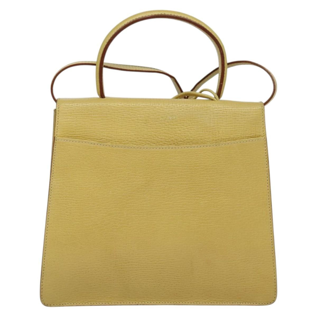 Loewe Barcelona Shoulder Bag Leather, YELLOW, LEATHER, Shoulder bag