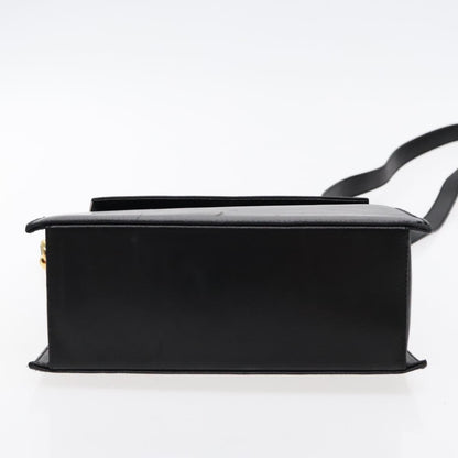 Salvatore Ferragamo Vintage Shoulder Bag Leather, BLACK, LEATHER, Shoulder bag