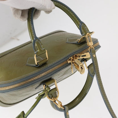 Louis Vuitton Alma Handbag Patent Leather, KHAKI, PATENT_LEATHER, Handbag