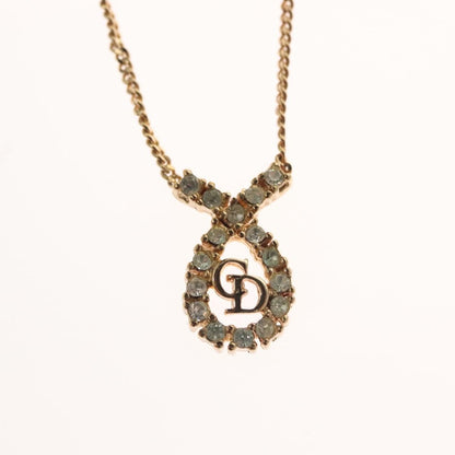 Christian Dior CD Pendant Necklace Gold-plated, GOLD, METAL, Necklace