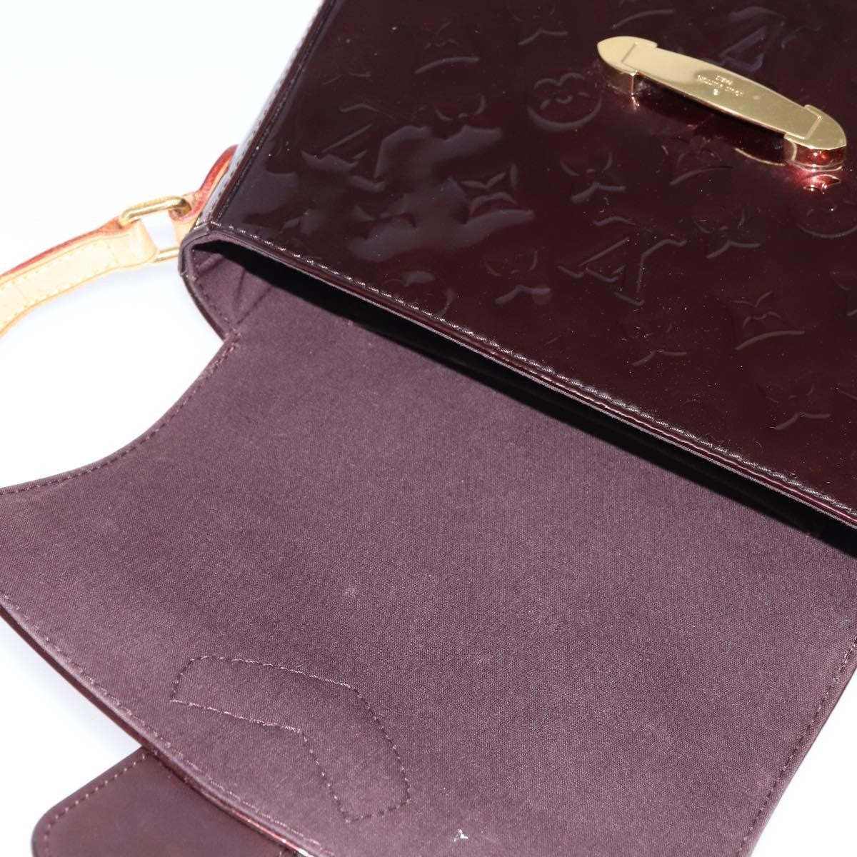 Louis Vuitton Bellflower Handbag Monogram Vernis, BURGUNDY, PATENT_LEATHER, Shoulder bag