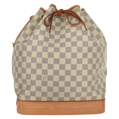 Louis Vuitton Noe Handbag Damier, Beige, Canvas, Shoulder Bag