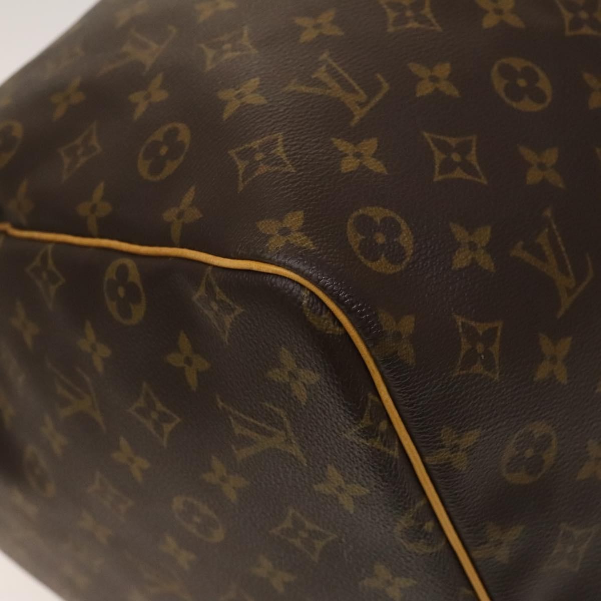 Louis Vuitton Keepall Bag Monogram Canvas, BROWN, CANVAS, Travel bag