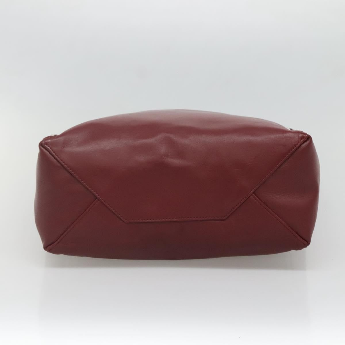 Celine Vertical Cabas Tote Leather, RED, LEATHER, Tote bag