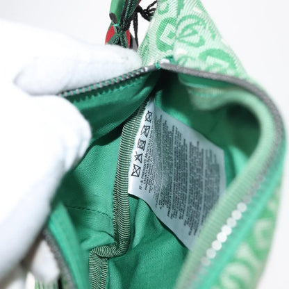 Gucci Waist Pouch Belt Bag GG Canvas, GREEN, CANVAS, Clutche & pouche