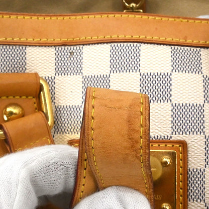 Louis Vuitton Hampstead Handbag Damier, White, Canvas, Tote Bag