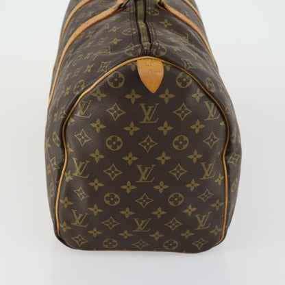 Louis Vuitton Keepall Bag Monogram Canvas, BROWN, CANVAS, Travel bag