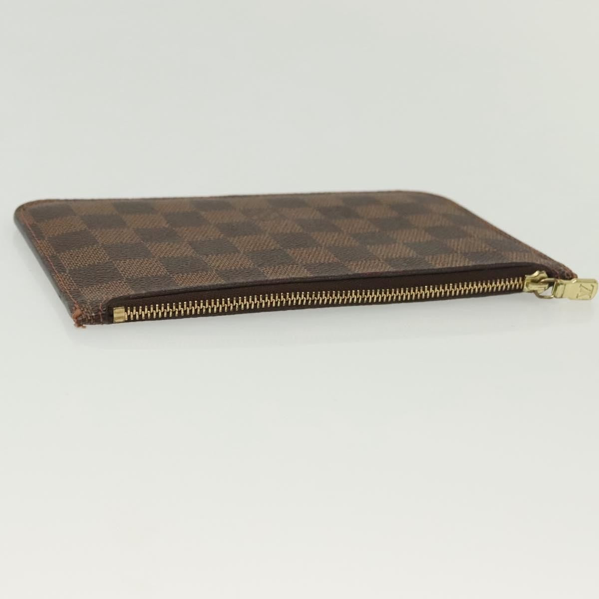 Louis Vuitton Neverfull Pochette Damier, BROWN, CANVAS, Tote bag