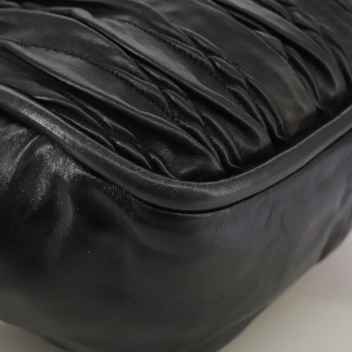 Bally Vintage Shoulder Bag Leather, BLACK, LEATHER, Shoulder bag