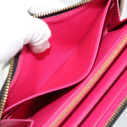 Louis Vuitton Aerogram Zippy Wallet Leather, Black, Canvas, Wallet