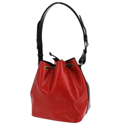 Louis Vuitton Bicolor Petit Noe Handbag Epi Leather, RED, LEATHER, Shoulder bag