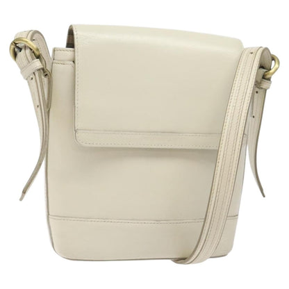 Burberry Flap Shoulder Bag Leather, WHITE, LEATHER, Shoulder bag