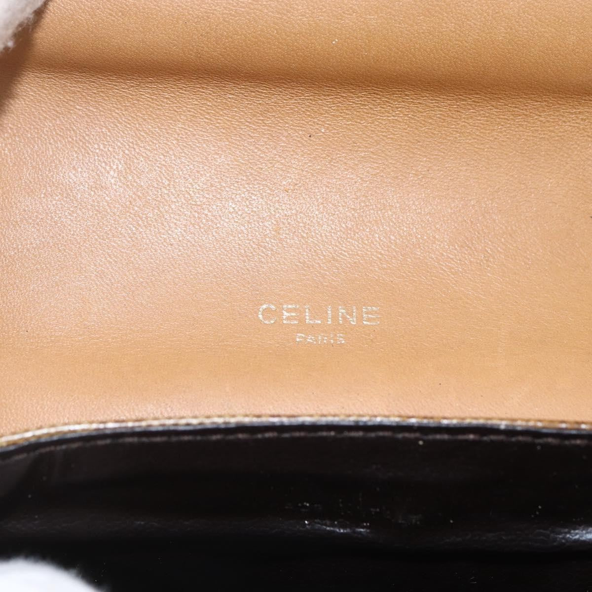 Celine Vintage Macadam Shoulder Bag Canvas, BEIGE, PVC, Shoulder bag