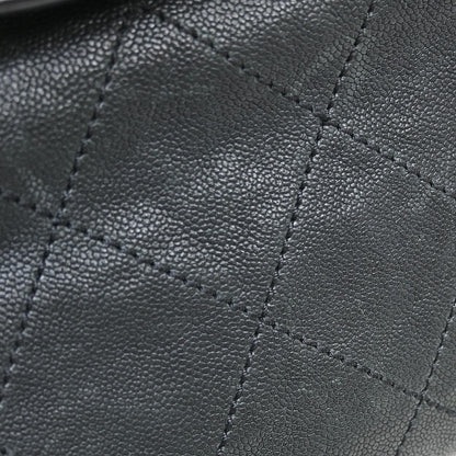 Chanel Outdoor Ligne Doctor Bag Quilted Caviar, Black, Leather, Handbag