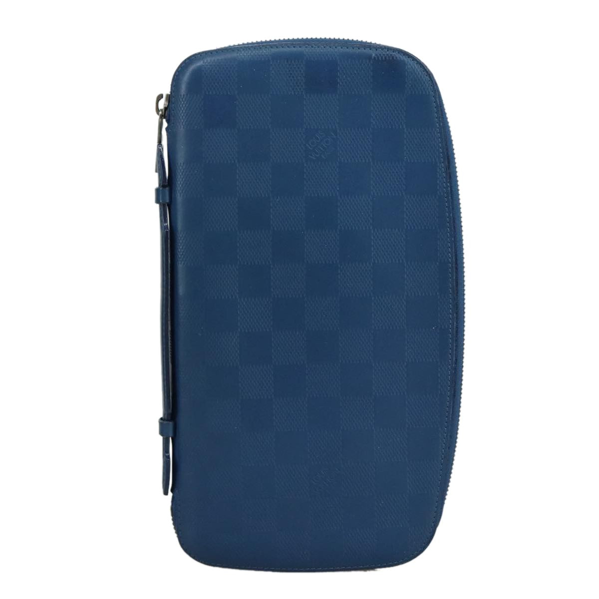 Louis Vuitton Atoll Organizer Wallet Damier Infini Leather, BLUE, LEATHER, Wallets