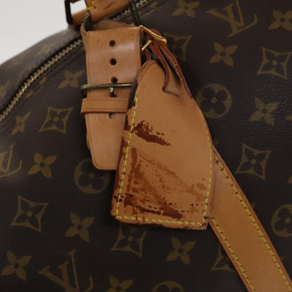 Louis Vuitton Keepall Bag Monogram Canvas, BROWN, CANVAS, Travel bag