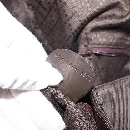 Gucci Vintage Bamboo Shoulder Bag Nylon, BROWN, NYLON, Shoulder bag