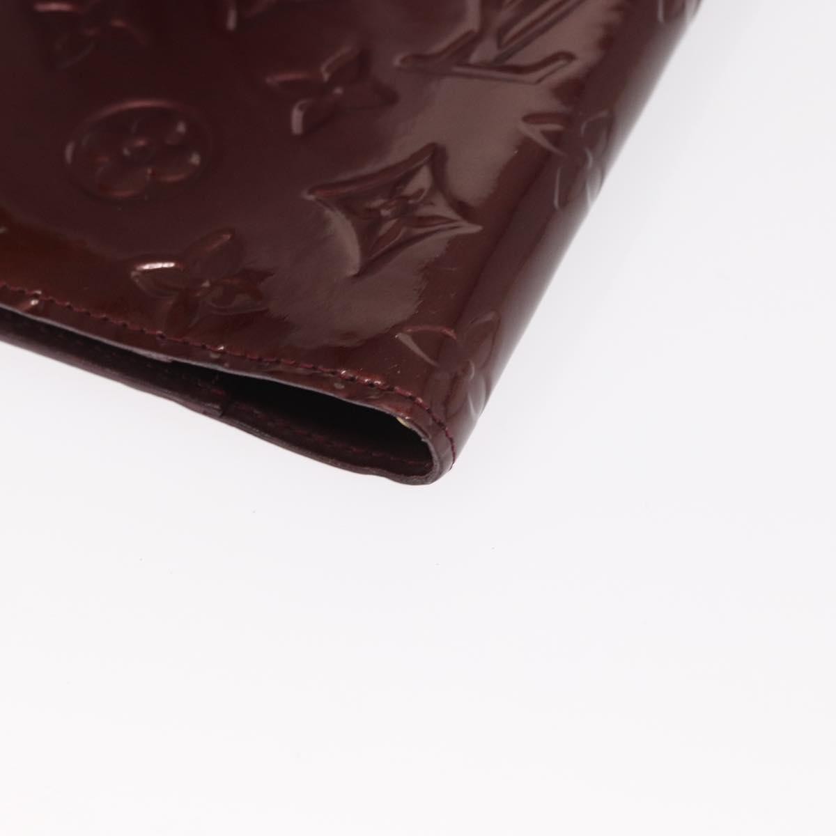 Louis Vuitton Mat Ring Agenda Cover Monogram Vernis, BURGUNDY, PATENT_LEATHER, Clutche & pouche