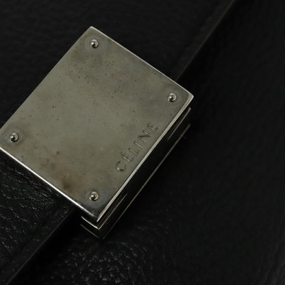 Celine Trapeze Bag Leather with Suede, BLACK, LEATHER, Handbag