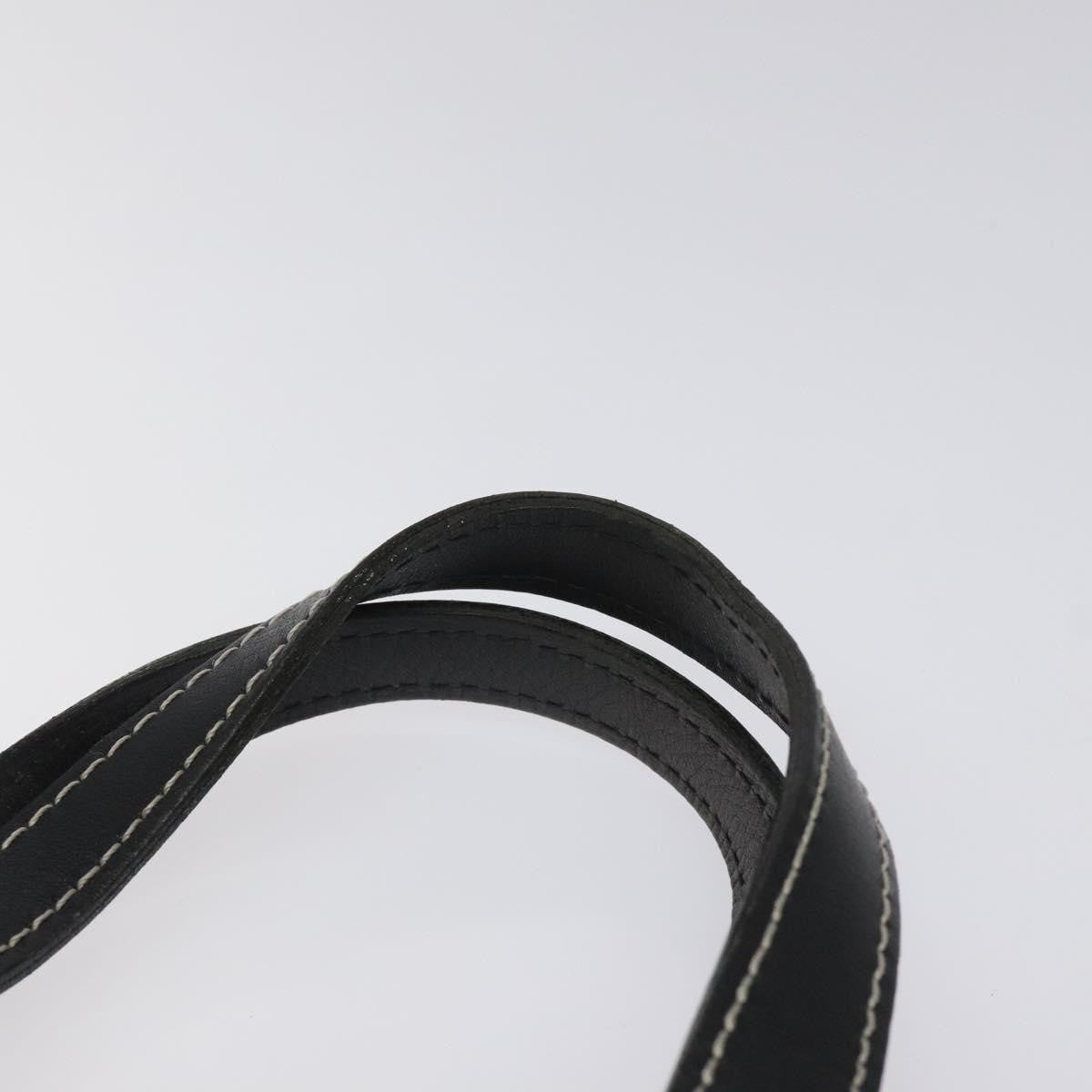 Burberry Handle Tote Leather, BLACK, LEATHER, Tote bag