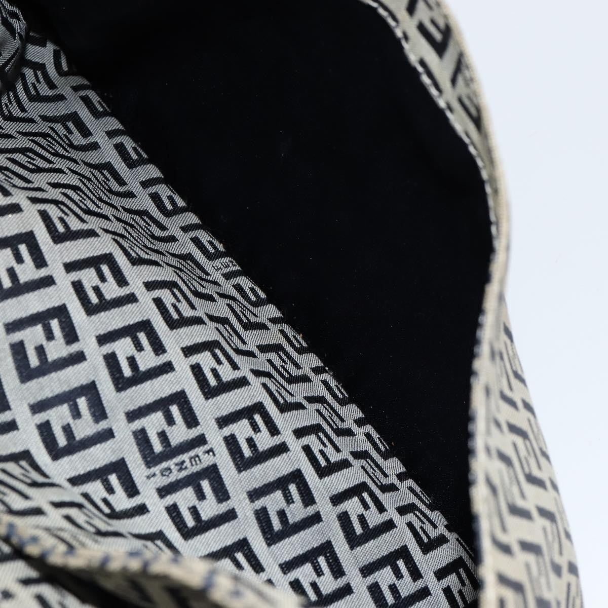 Fendi Vintage Hobo Zucchino Canvas, NAVY, CANVAS, Shoulder bag