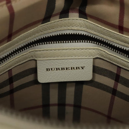 Burberry Vintage Tote Leather, WHITE, LEATHER, Tote bag