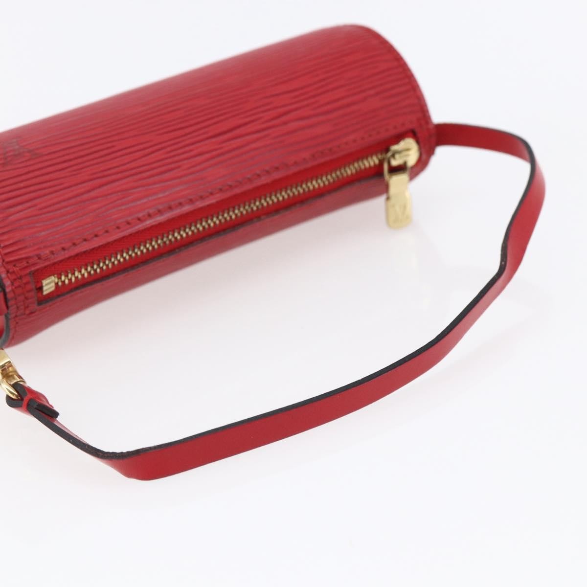 Louis Vuitton Soufflot Pochette Epi Leather, RED, LEATHER, Clutche & pouche