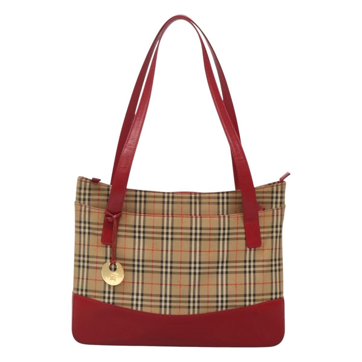 Burberry Nova Check Tote canvas check pattern, BEIGE, CANVAS, Tote bag