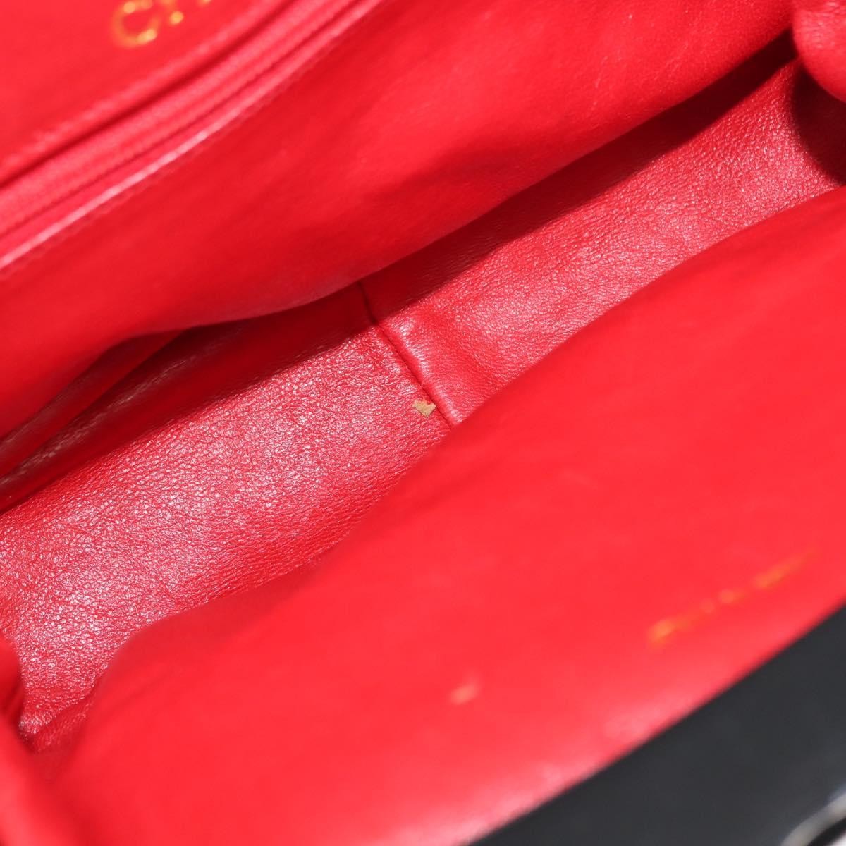 Chanel Vintage Kisslock Frame Bag Pleated Satin, BLACK, SATIN, Shoulder bag