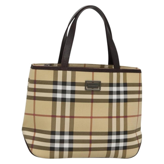 Burberry Nova Check Handbag Nova Check Canvas, BEIGE, CANVAS, Handbag