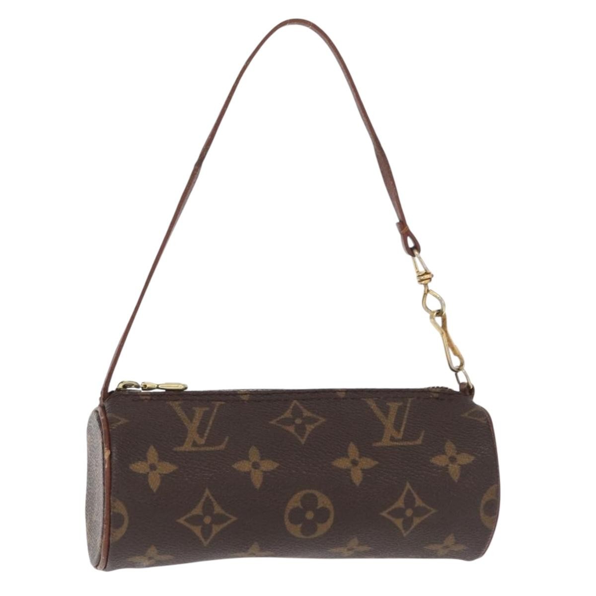 Louis Vuitton Papillon Pochette Monogram Canvas, BROWN, CANVAS, Clutche & pouche