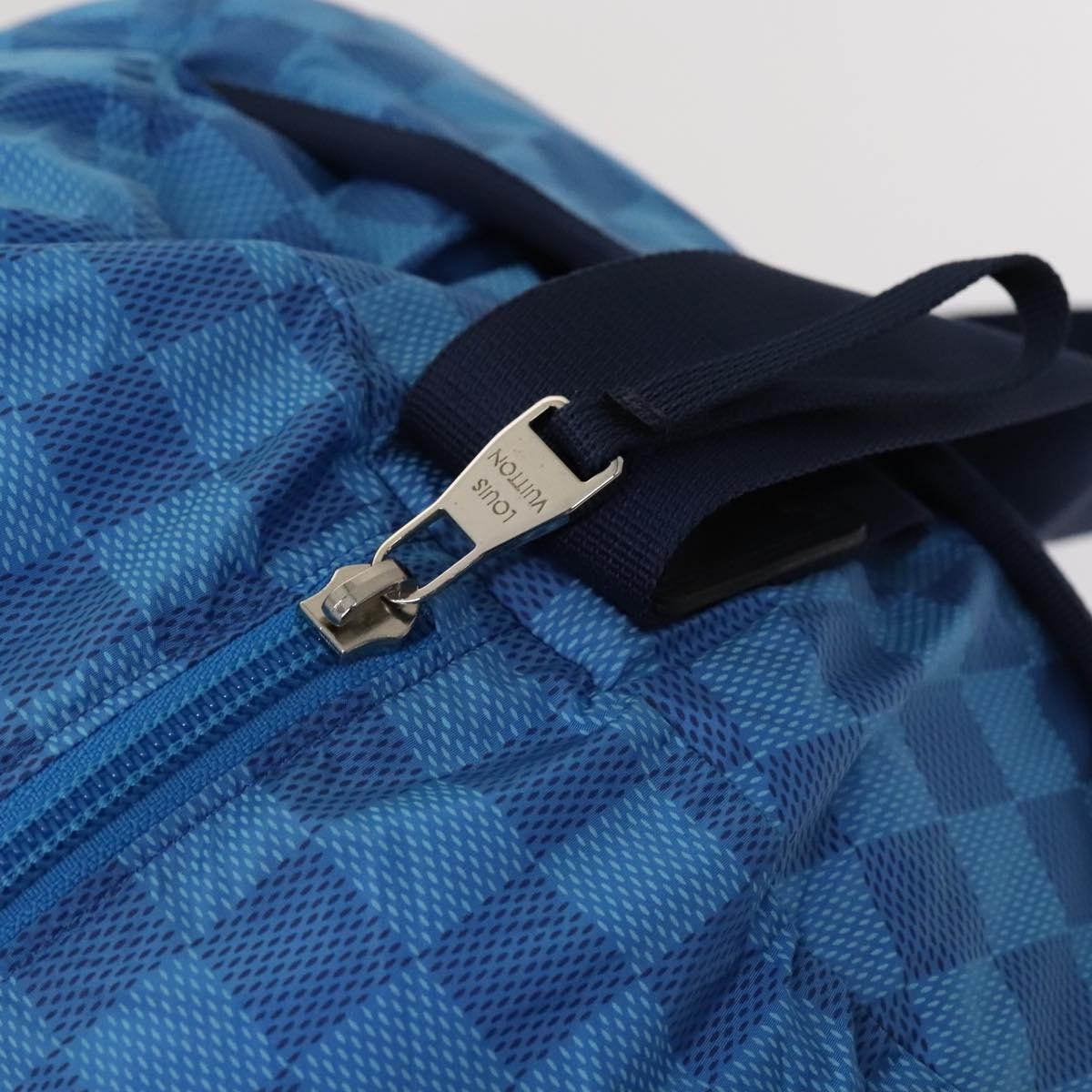 Louis Vuitton Aventure Practical Duffle Bag Damier Nylon, BLUE, NYLON, Travel bag