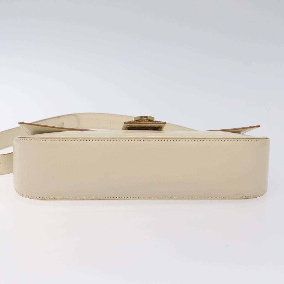 Salvatore Ferragamo Gancini handbag Leather, BEIGE, LEATHER, Handbag