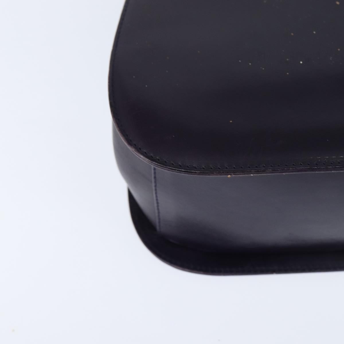 Salvatore Ferragamo Gancini Shoulder Bag Leather, NAVY, LEATHER, Shoulder bag