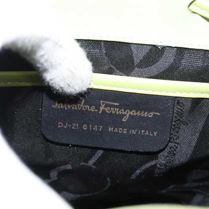 Salvatore Ferragamo Gancini Backpack Suede, GREEN, SUEDE, Backpack