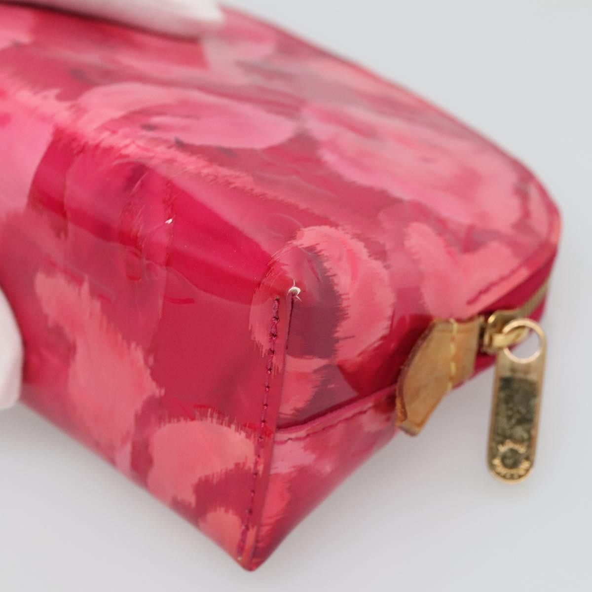 Louis Vuitton Cosmetic Case Limited Edition Monogram Vernis Ikat, PINK, PATENT_LEATHER, Toiletry Case